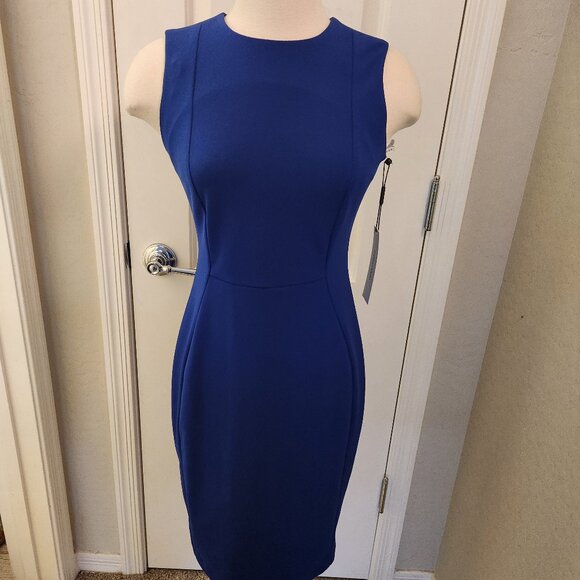 Calvin Klein Royal Blue Dress. NWT. Size 2 - Picture 1 of 10